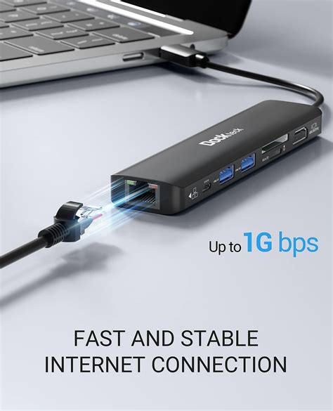 Mua Usb C Hub 4k 60hz Dockteck 7 In 1 Usb C Pd Ethernet Hub Dongle