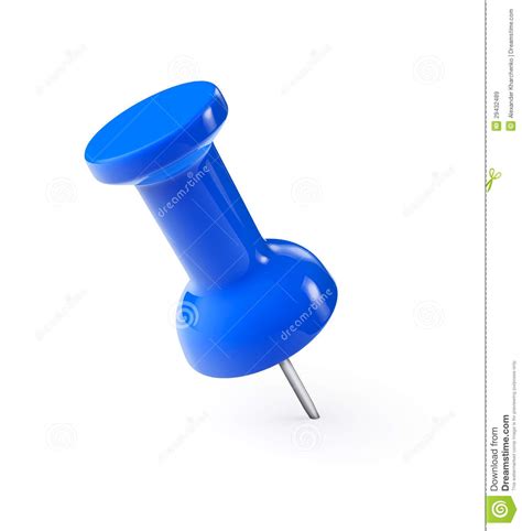 Blue Paper Push Pin