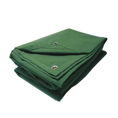 12 X 12 Green Canvas Tarp 10oz