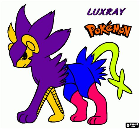 Luxray Is The F Coloring Page Printable Luxray Is The F