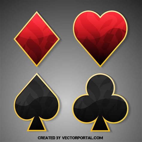 Playing Card Symbols Vector At Collection Of Playing