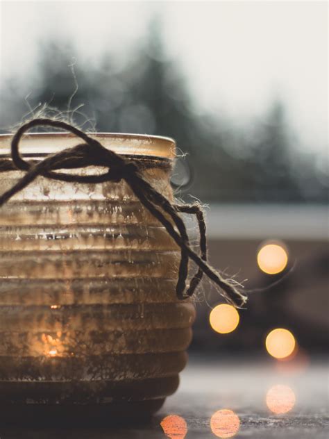 Free Download Winter Moments Wallpaper Winter Candle Jar Bokeh Lights