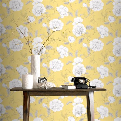 Yellow And Grey Wallpaper Trend