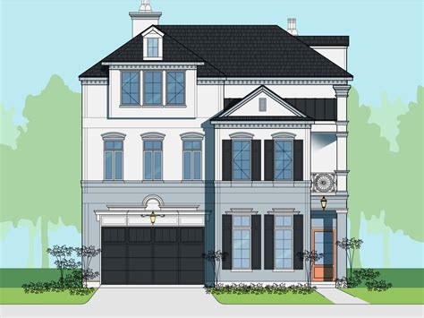 Three Story Home Plan Preston Wood And Associates