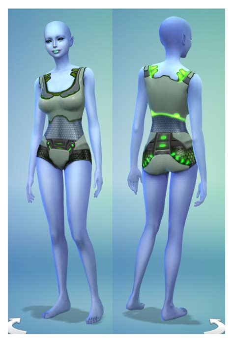 Female Alien Swimwear Set By Menaceman44 At Mod The Sims