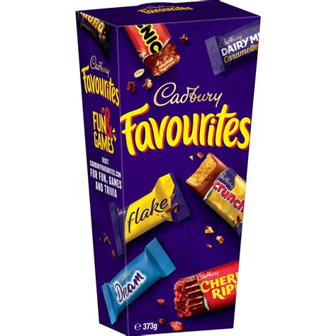 cadbury favourites ting chocolate 373g woolworths