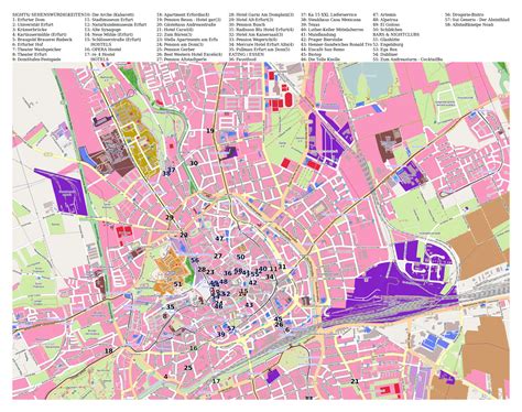 No mapa erfurt você irá encontrar as principais atrações da cidade de erfurt.para saber a localização de cada uma das atrações. Mapa grande turístico de la ciudad de Erfurt | Erfurt ...