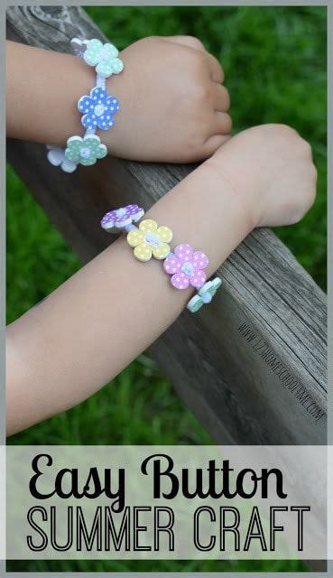 Easy Button Crafts For Kids To Make Into Friendship Bracelets Fun