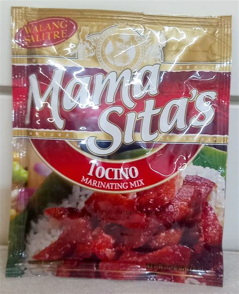 Seasoning Mixes Mama Sitas Tocino Marinating Mix 75g Pack Of 10 For