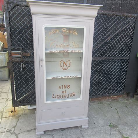Glass cabinets are a great way to showcase coastal collections as well as decorations. Decorative Painted Glazed Display Cabinet - Antiques Atlas