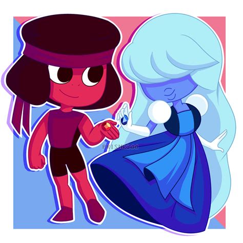 Ruby And Sapphire By Prismkidd On Deviantart