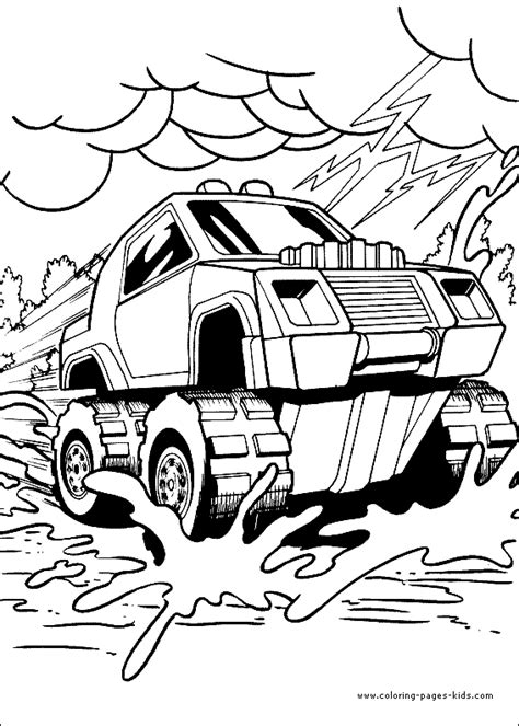 Hot Wheels Coloring Page For Kids