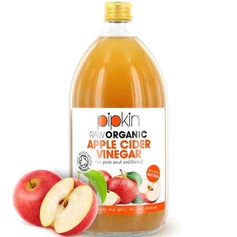 Apple cider vinegar is a completely organic and natural product containing none of the chemicals or filler ingredients found in conventional over the counter acne treatments. Pipkin Organic Apple Cider Vinegar - 946ml | Pipkin Superfoods