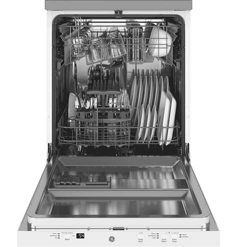 Ge White Portable 24 Dishwasher Gpt225sglww Leons