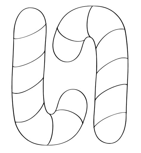 Easy Candy Canes Coloring Page Download Print Or Color Online For Free