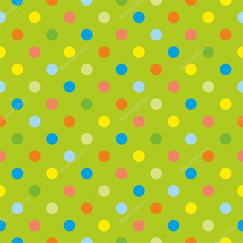 Blue And Green Polka Dots Wallpaper