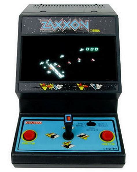 Vintage 1982 Zaxxon Coleco Tabletop Mini Arcade Model 2396 Tested And