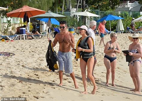 Shirtless Simon Cowell Enjoys Barbados Beach With Son Eric Daily Mail