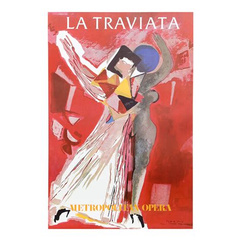 La Traviata Metropolitan Opera Mint Vintage Poster By