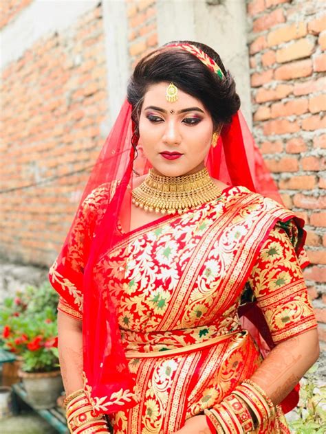 Nepali wedding 💕💕 #sister | Gold makeup looks, Gold makeup ...