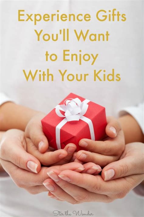 Plus, it'll take away all. Experience Gifts You'll Want to Enjoy With Your Kids ...