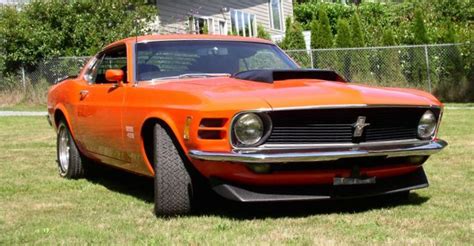 Calypso Coral Orange Red 1970 Boss 429 Ford Mustang Fastback