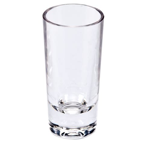 It's essentially a shot of vodka. 1.5 oz. Polycarbonate Shot Glass
