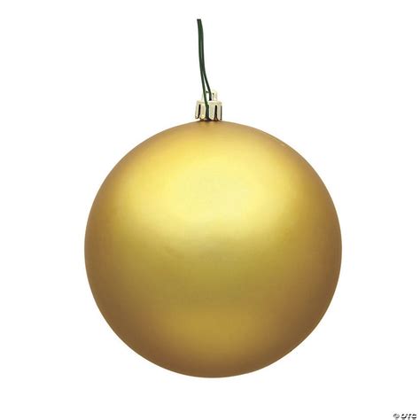Vickerman 6 Gold Matte Ball Christmas Ornament 4 Box Oriental Trading