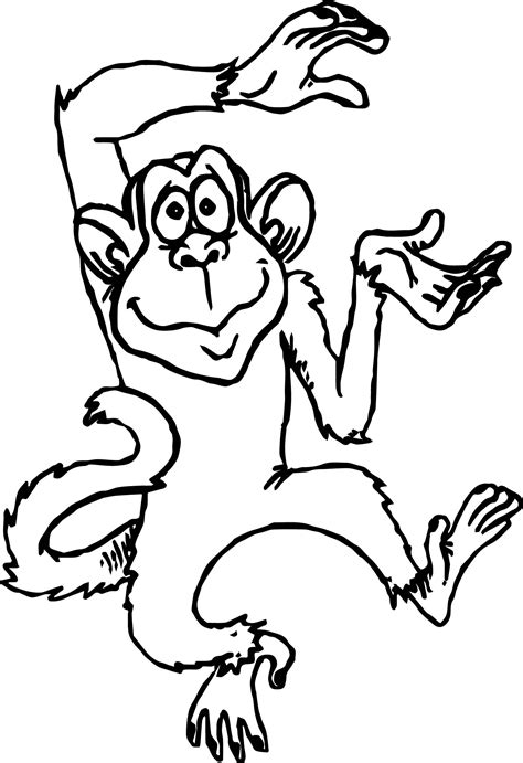 Adult Coloring Pages Monkeys Printable Coloring Pages