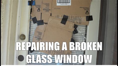 repairing a broken glass window remove and replace glass door window youtube
