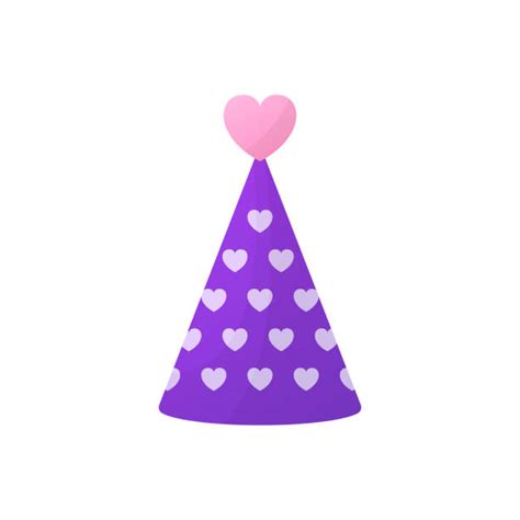 210 Purple Birthday Hat Stock Illustrations Royalty Free Vector