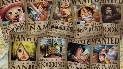 X Px P Free Download One Piece Straw Hat Pirates Wanted Poster Luffy
