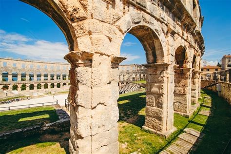 Premium Photo View Of Coliseum In Pula Croatia