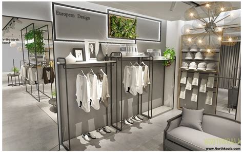 Womens Clothing Store Layout Plan Design Of Showroom 3d Images