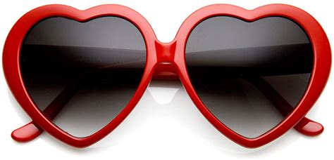 Oversized Heart Shaped Sunglasses Uv400 Cute Trendy Love Fashion Eyewear For Women 52mm Heart
