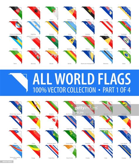 World Flags Vector Corner Glossy Icons Part 1 Of 4 High Res Vector