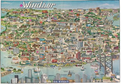 Retro Windsor 1987 Map Of Windsor Businesses Windsoritedotca News