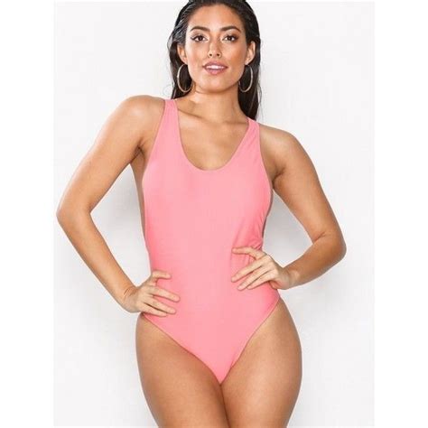 missguided low side swimsuit 25 liked on polyvore featuring swimwear one piece swimsuits