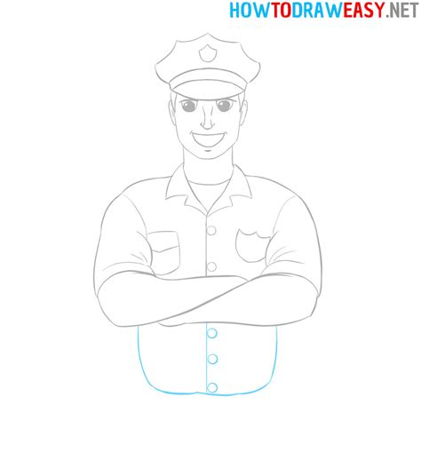 How To Draw Police Officer Easy Drawing Tutorial For