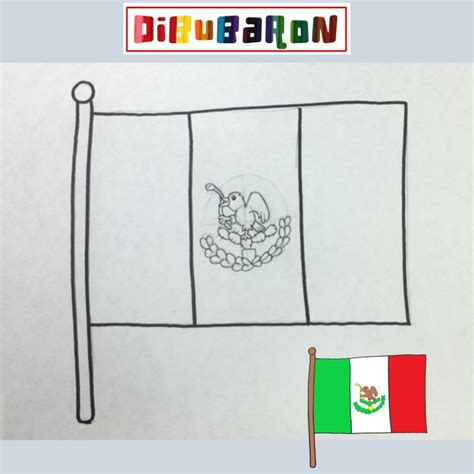 Como Dibujar La Bandera De Mexico Dibujos Faciles Como Dibujar La