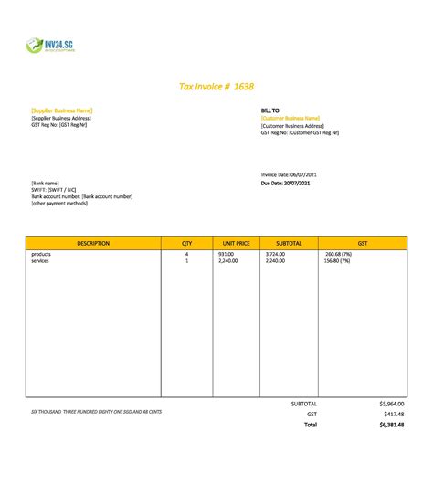 Proforma Invoice Template Singapore Word Proforma Invoice Templates Sexiz Pix