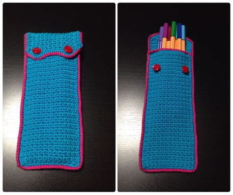 My Crocheted Pencil Case Made By Me Crochet Pencil Case Love