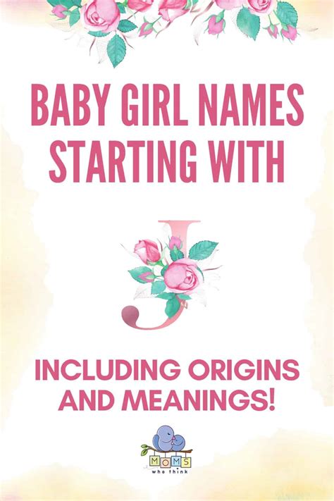 Baby Girl Names That Start With J