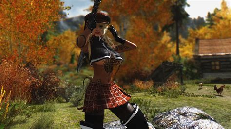 Clothing And Hair Mods In This Image Request Find Skyrim Non Adult Mods Loverslab