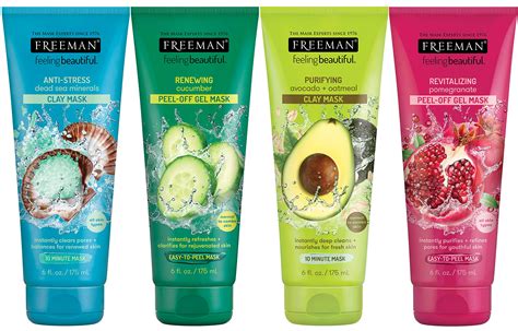 Freeman Beauty Facial Mask Variety Bundle For Skin Care Peel Off Face Masks With Clay