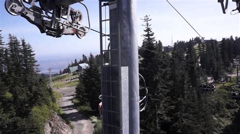 Peak Chairlift In Grouse Mountain Downward Youtube