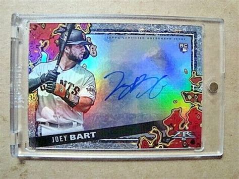 2021 Joey Bart Topps Fire Rookie Scorching Signatures Autograph Rc Auto