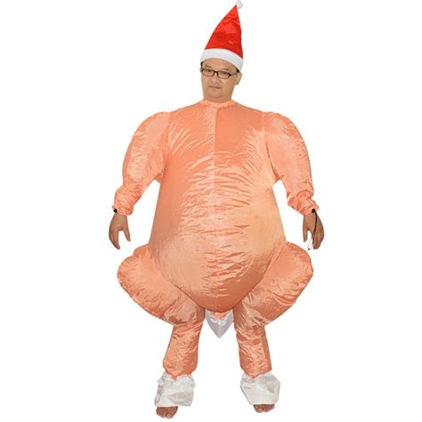 Roast Turkey Inflatable Costume Halloween Costumes For Women Man Adult