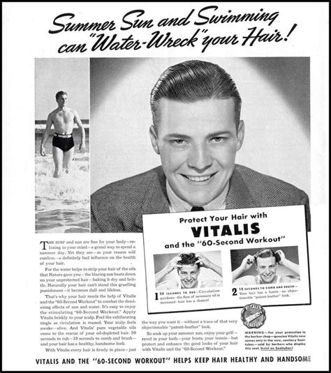 Vitalis hair tonic for men 7 fl oz (207 ml) by idelle labs ltd. Men's Hair in the 1960s