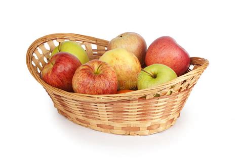 Apples In A Basket Stock Image Image Of Basket Vegetarian 23345535